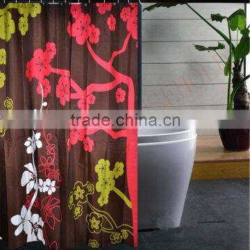 100% polyester waterproof shower curtains