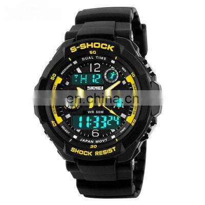 SKMEI 0931 Fashion Casual Sports Watches Men's Quartz Wrist Watch Analog Military LED Digital Quartz LED Alarm Watches