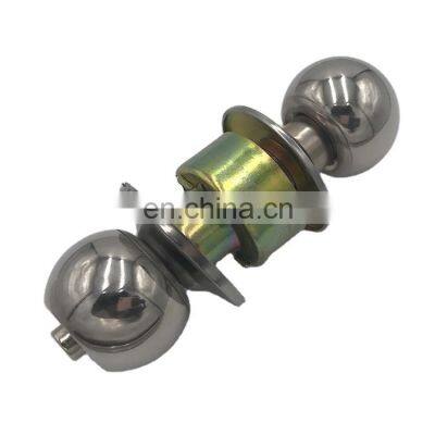 Mortise Cylindrical Ball Brass Door Knob Lock Handle Round Shape photo-3