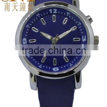 Cool watch with navy texture dial ,hot selling promotion quartz watch