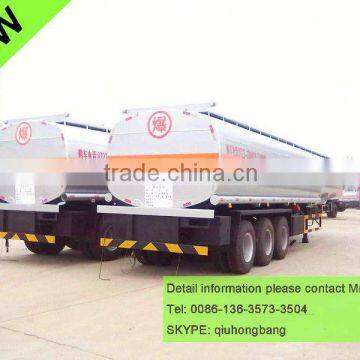 China carbon steel 40000-60000L 3 axles petrol tanker semi trailer 0086-13635733504