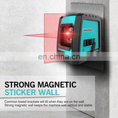MESTEK 2 Lines Self-leveling Cross Lines Red or Green Beam Laser Level Surveying Tool Laser Tool Straight Line Spirit Level photo-2
