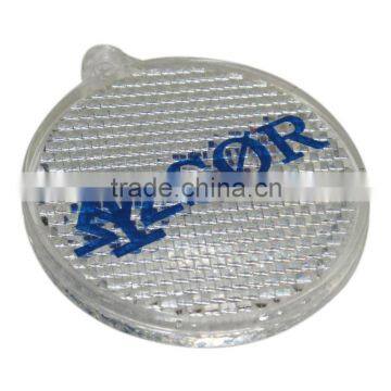 Hard acrylic reflector keychian EN13356