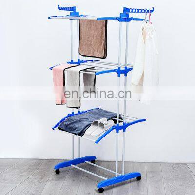 Foldable houseware stainless steel clothes coats towels shirts scarves smart clothes baby grass drying rack