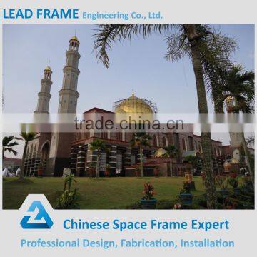 Fiberglass reinforced roof steel mosque structure