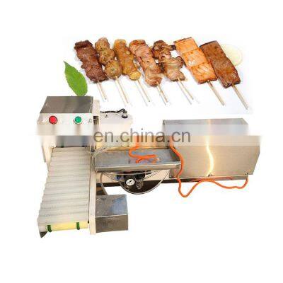 the best cuttlefish wear stringing automatic satay grill souvlaki skewer machine