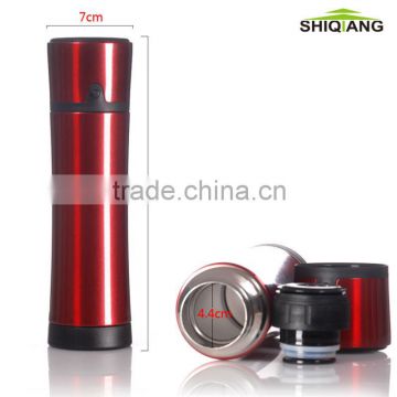 2013 new shape steel vacuum thermo travel bottle with color finishing BL-1045