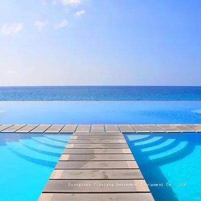 Transparent Borderless Swimming Pool, Large Outdoor Swimming Pool, Constant Temperature Borderless Swimming Pool Planning, Design, and Construction, photo-4