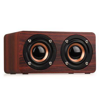 BSCI Factory High Sound Quality Portable Wooden Wireless speaker Outdoor Speaker