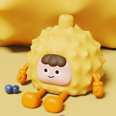 Hot Sale Fruit Durian LED Night Light Kids Baby Bedroom Party Birthday Novelty Gift Lamp Touch Light Silicone Night Light photo-5