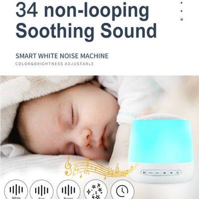 TUYA APP 34 Sounds Smart White Noise Sound Machine for Baby Sleeping With Adjustable Night Light Supporting Google/Alexa photo-3