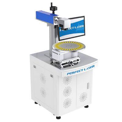 Ring Laser Marking Machine with Two Dimensional Table for cattle Tag Laser Marker with turning table
