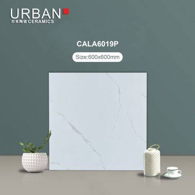 Foshan Good Quality 600X600mm Vitrified Full Glazed Polished Porcelain Marble Floor Wall Tile
