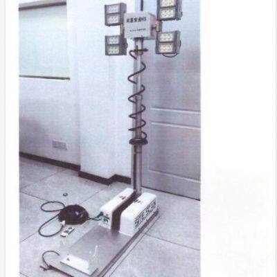 YZH0.6-1.95CA Vehicle Roof Mounted Telescopic Mast Tower with 4 LED Lights for Fire Truck