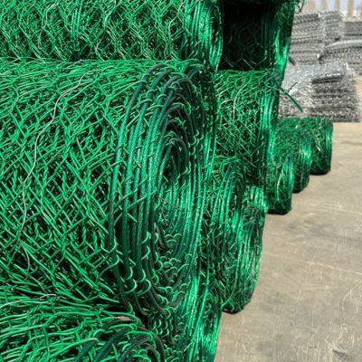 Prix de la grille métallique en fil tressé double hexagonal avec revêtement polymère pour la protection contre les chutes de pierres et la protection des pentes