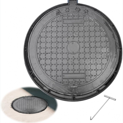 Ductile Iron Manhole Cover for Road Drainage - 700mm Diameter, 30T Load