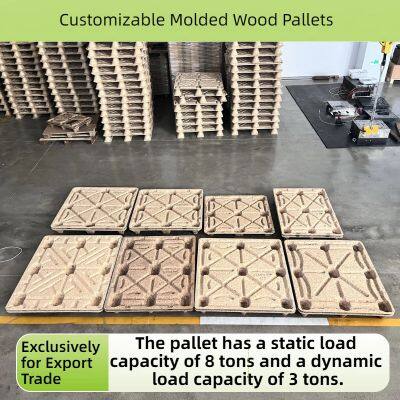 Waterproof and Moisture-Resistant Molded Wood Pallets — Exclusively for Export — Direct From Source Manufacturer