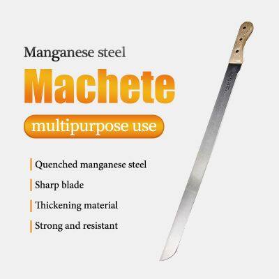 Реальный мэшете из углеродистой стали, длинный мэшете-нож для выживания в природе и фермерского использования