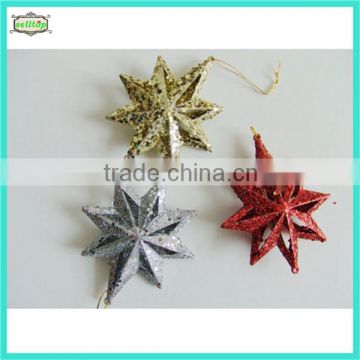 12cm plastic star new design christmas decorations