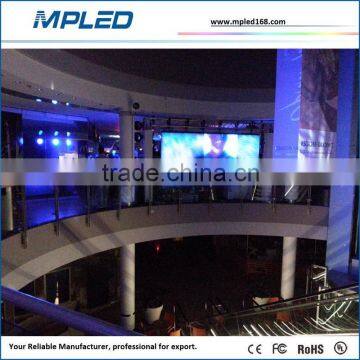 Synchronous system control indoor video wall P4mm curved shape available