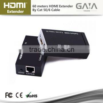 HDMI Extender 60M Ethernet with and over CAT5 CAT6 Converter 1080P 3D up to 197/200ft HDMI Extender