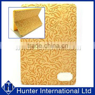 Standable Textured Floral Tablet Case For iPad Pro