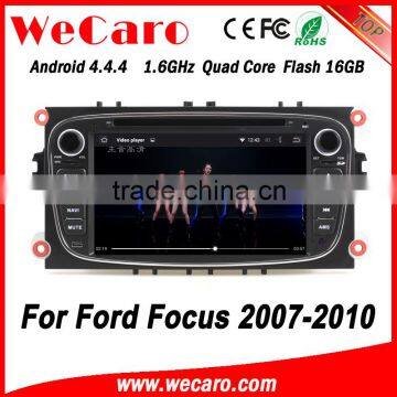 Wecaro WC-FU7608 Android 4.4.4 car dvd player 1024*600 for ford focus android 2007 - 2010 bluetooth