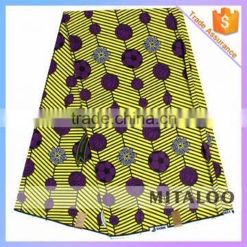 Mitaloo Real Wax Printed Fabric Nigeria Fabric For Men Women MH3010