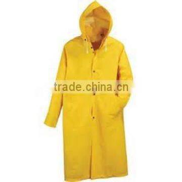 Waterproof PVC/ Polyster Long Raincoat