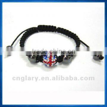 2012 London Olympic UK flag shamballa bracelet