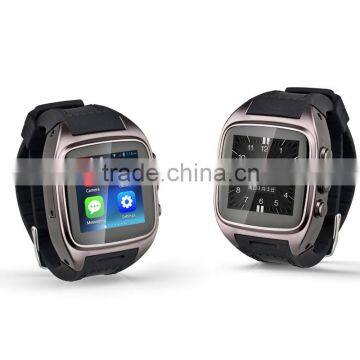 2015 Best hot selling Smart Watch phone with leather band 3G GPS mk watch