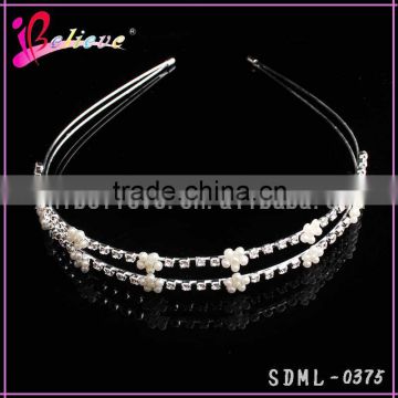 Elegant pearl hair accessories flower headband wholesale pearl headband for women