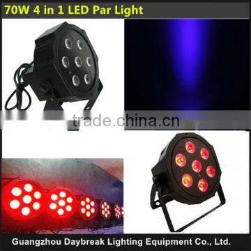 led par 64 rgb dmx stage lighting, led par 64 7x10w led slim par light