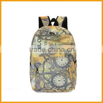 Nice Canvas Printing High School Teenager Wholesale Backpack