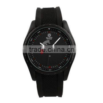 Men's Black Rubber Strap Fashion Military Men Custom Watch 2014