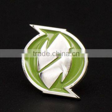 green metal soft enamel lapel pin badge,grateful dead lapel pin