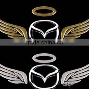 2 Colors 3D Crystal Angel Wing Emblem Badge Sticker Car Truck Logo Decal