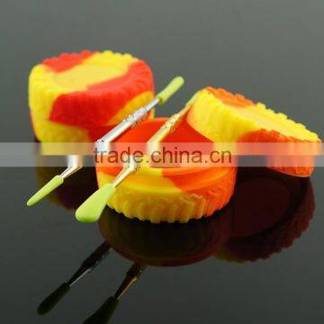 2015 New Design Silicone Wax Jar Tyre Shape Silicone Jar / Container /box photo-3