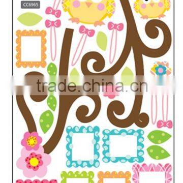 ALFOREVER the Owl Photoframe Decals,owl Photoframe Sticker photo-2