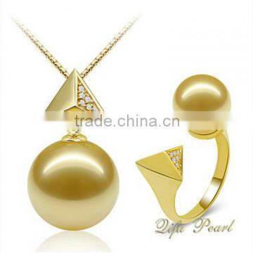 Pearl Set Designs, 18 Carat Gold Jewelry Sets, Gold Plated Jewelry Sets