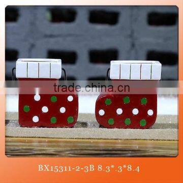 Beautiful ceramic christmas house shaped decorations