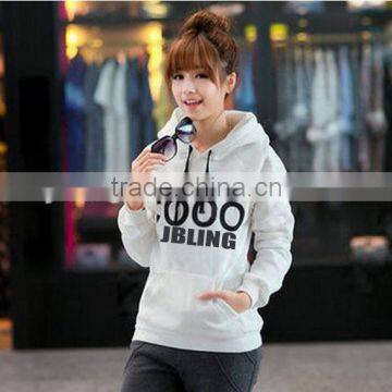 2014 wholesale women's custom crop hoodies