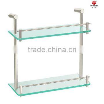 stainless steel double tier glass holder