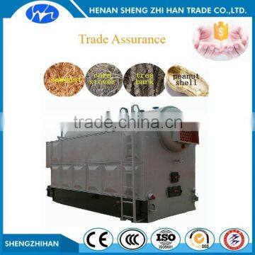 Trade Assurance manual operation enviroment friendly biomass sawdust boiler steam press machine