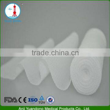 YD90026 Breathable disposable sterile wound medical plain conforming bandage with CE FDA ISO approved