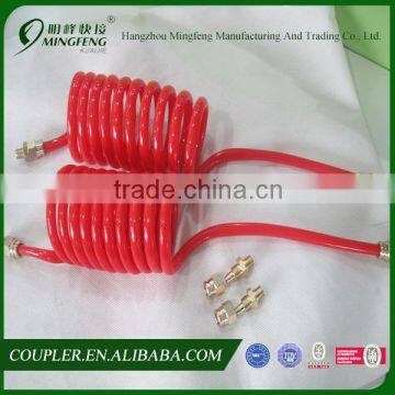 Spring PU Red Hose With Nitto Quick Couplings