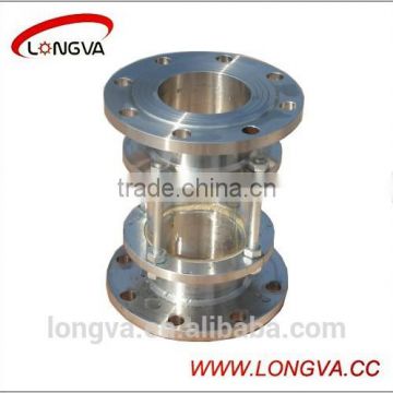 sanitary stainless steel straight flanged sight glass