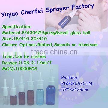 Top Quality Free Sample Hot Style Nasal Sprayer Pump Plastic Nasal Mist Spray Pump Discharge Rate 0.12ml for Plastic Bottle photo-3