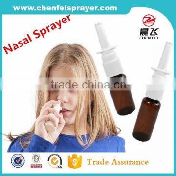 Best quality new style 20 410 nasal sprayer pump nose sprayer pump fine nasal sprayer in any color for promotion