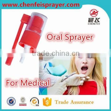 Custom plastic pump spray hand oral spray with ribbed closure in any color and dosage rate is 0.12ml use in oral spray